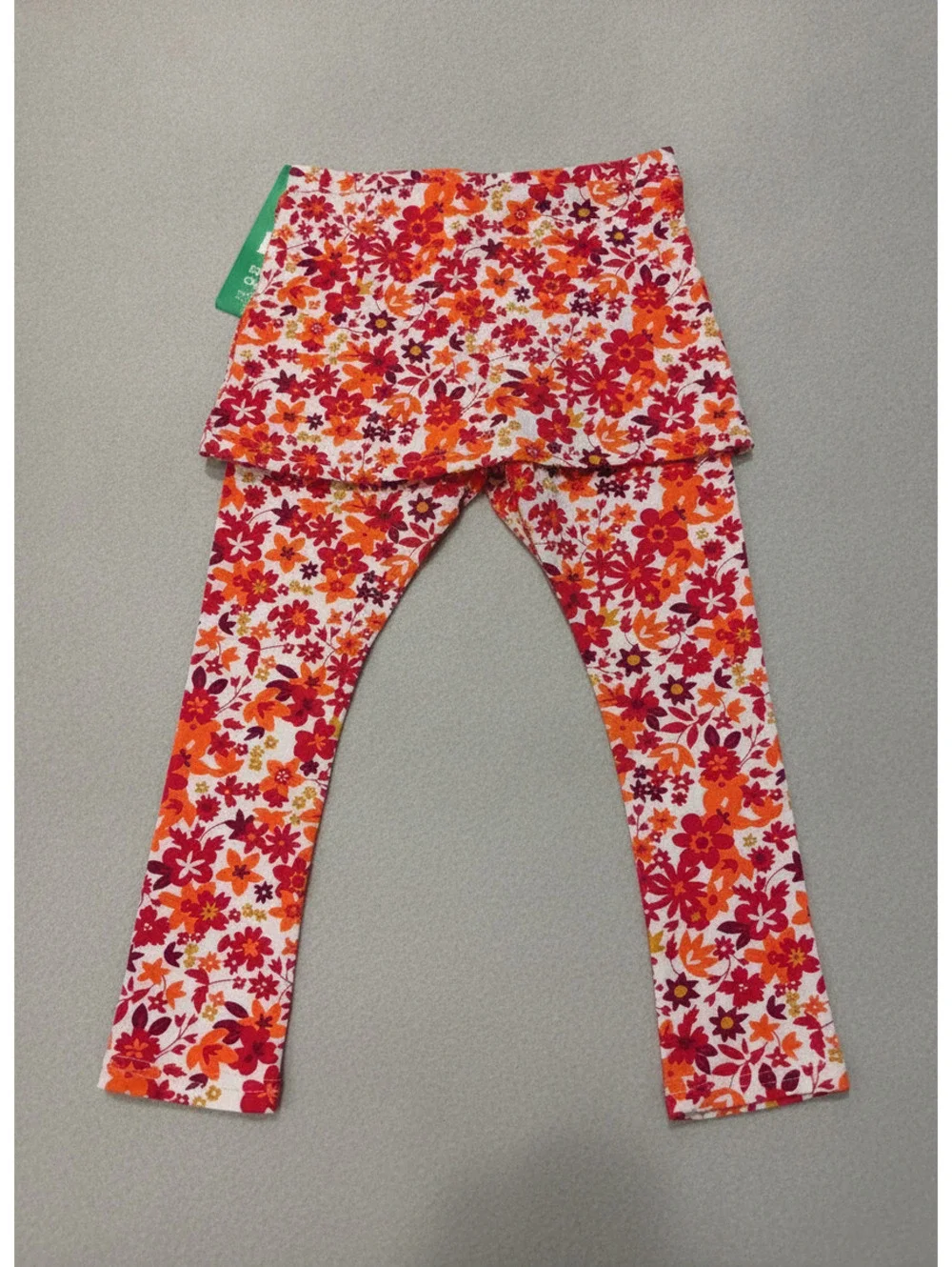 Pact Baby/Toddler Floral Skirted Leggings Organic Cotton Size 2T